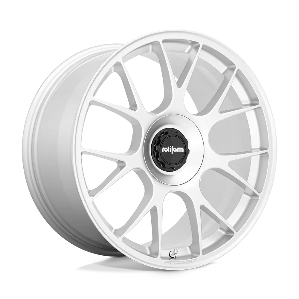 21" Rotiform Tuf Gloss Silver Wheel 1