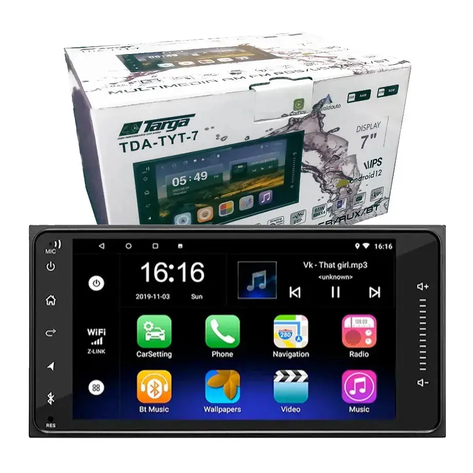 Targa Tda-Tyt7 - 7 Inch Toyota Android Multimedia Unit With Apple Carplay & Android Auto 1