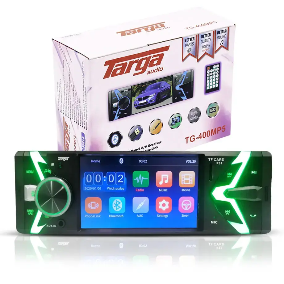 Targa Tg-400Mp5 4 Inch Media Receiver With Usb/Sd/Bluetooth & Phone Link 1