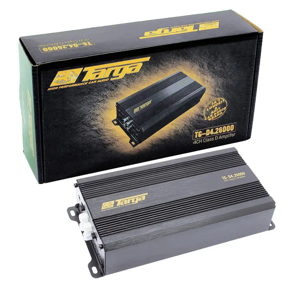 Targa Tg-D4.26000 Compact 4-Channel Amplifier - 220Rms X 4 1