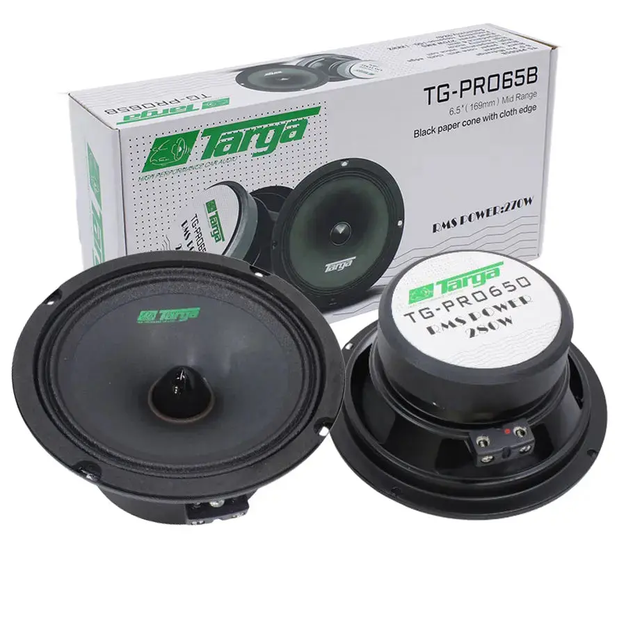 Targa Tg-Pro650 6.5″ Pro Series Midrange Speakers (280W Rms) 1