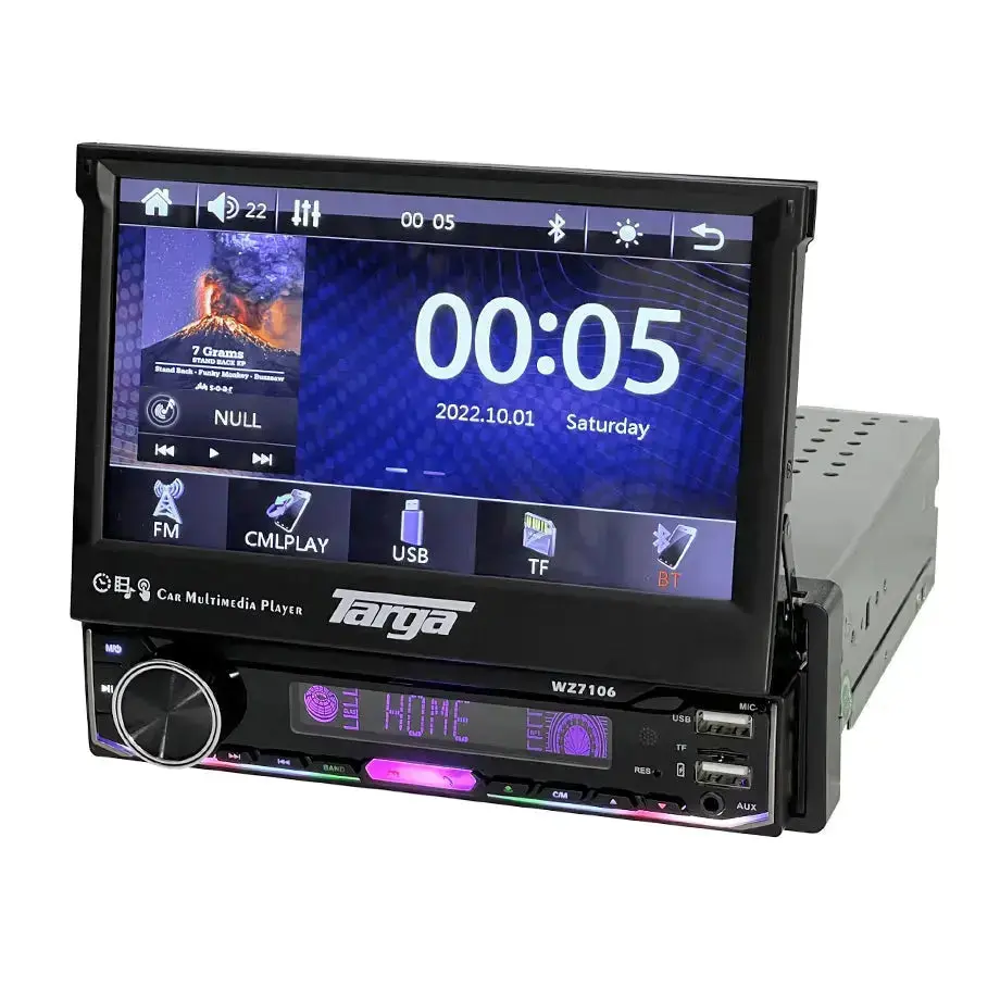 Targa Tid-Man7cpaa - 7 Inch Multimedia Manual In-Dash System With Apple Carplay & Android Auto 1