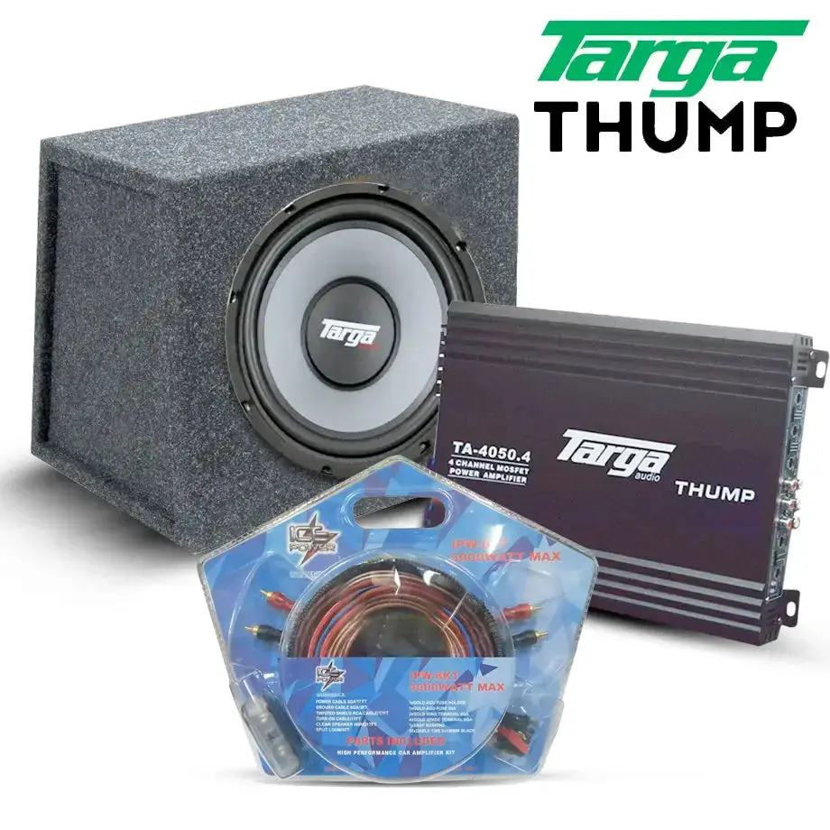 Targa Thump Audio Combo + Wiring Kit 1