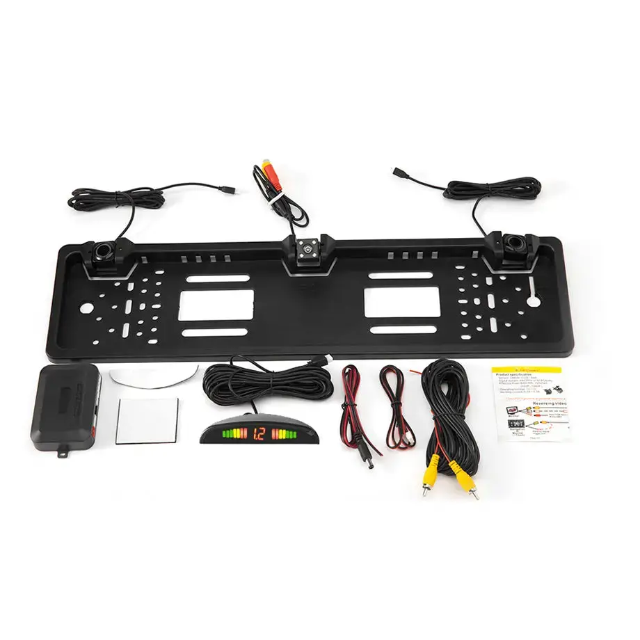 Targa Universal Number Plate Rear View Camera With Parking Sensors 1