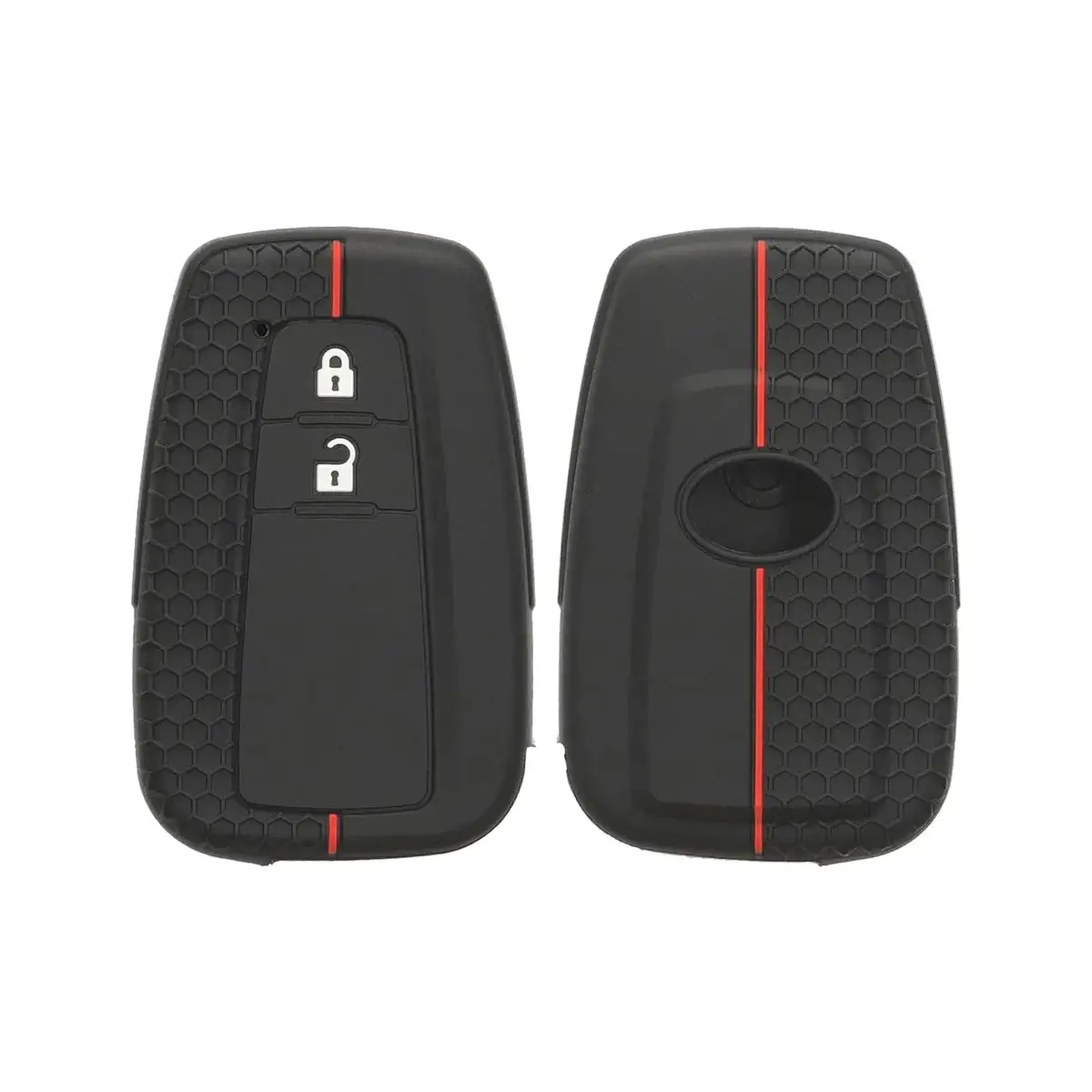 Toyota Corolla Cross 2-Button Soft Shell Silicone Key Case Cover 1