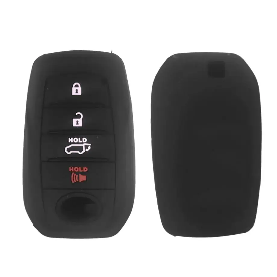 Toyota Corolla Cross 4-Button Silicone Key Cover - Black 1