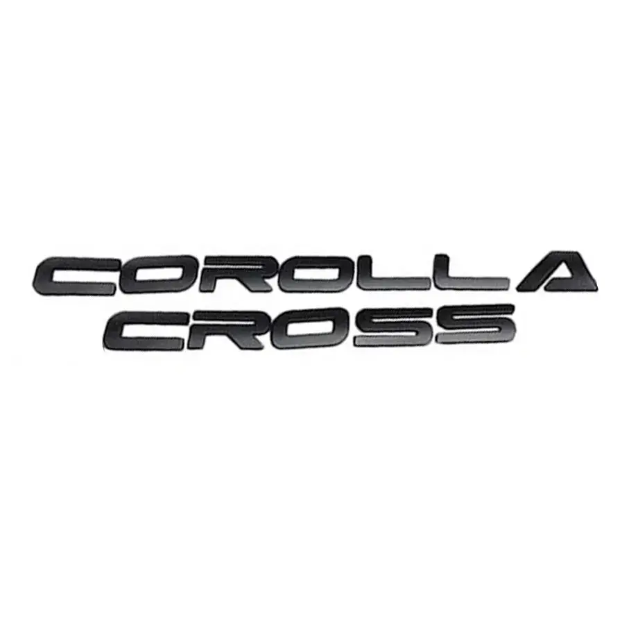 Toyota Corolla Cross - Matte Black Lettering Badge 1