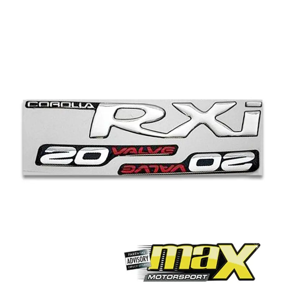Toyota Corolla Rxi 3 Piece Sticker Pack 1