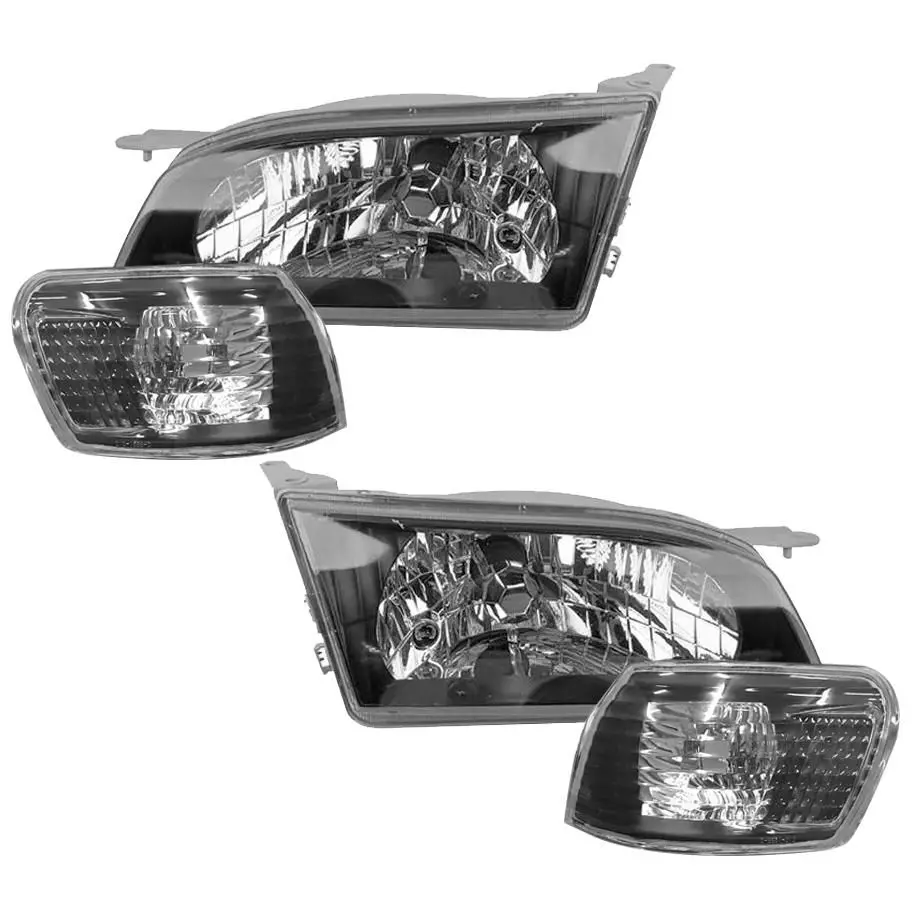 Toyota Corolla Rxi (99-02) Crystal Black Headlight With Corner Lamps 1