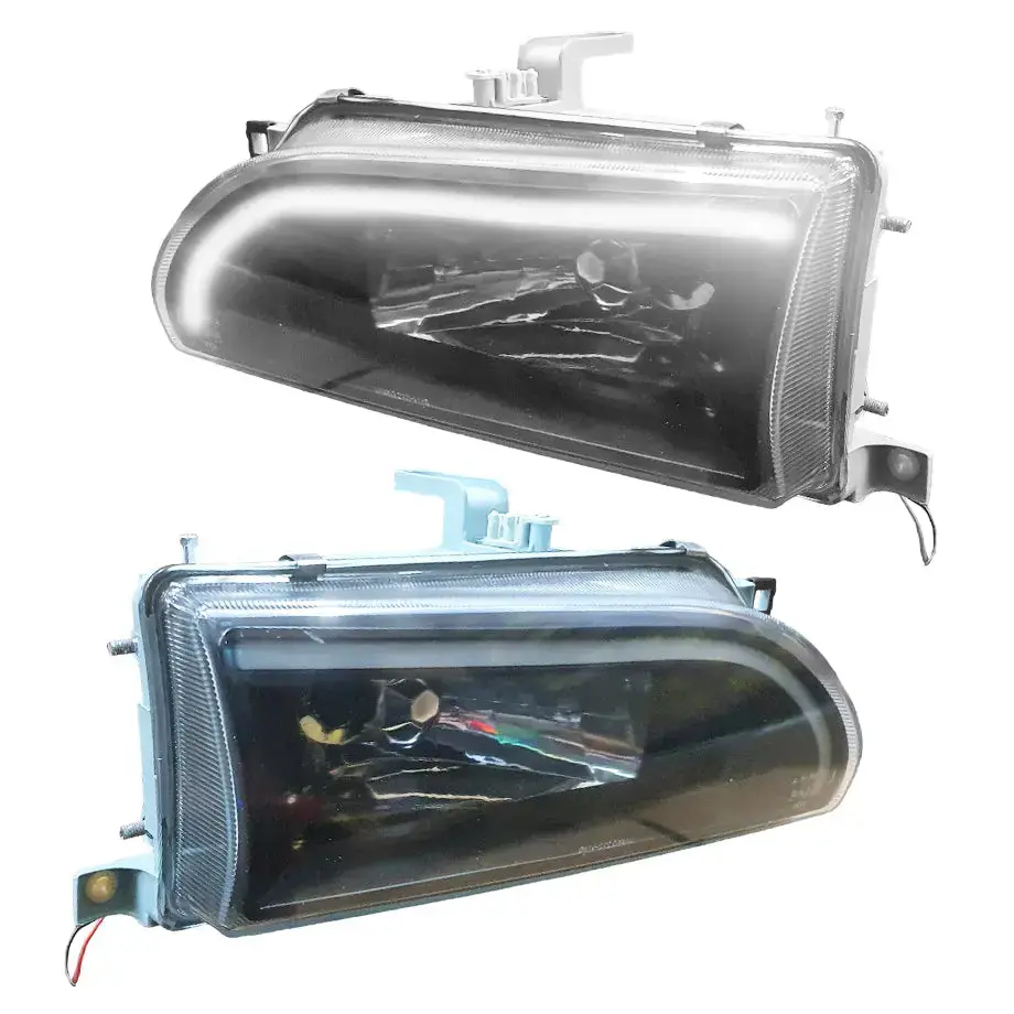 Toyota Corolla (93-96) Crystal Black Drl Led Headlights 1