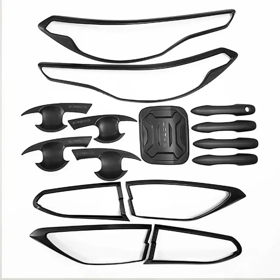 Toyota Corolla Cross (21-On) Matte Black Accessory Trim Kit (15-Piece) 1
