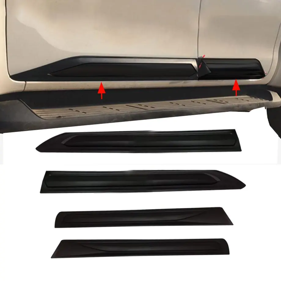 Toyota Fortuner Matte Black Door Moulding (16-19) 1