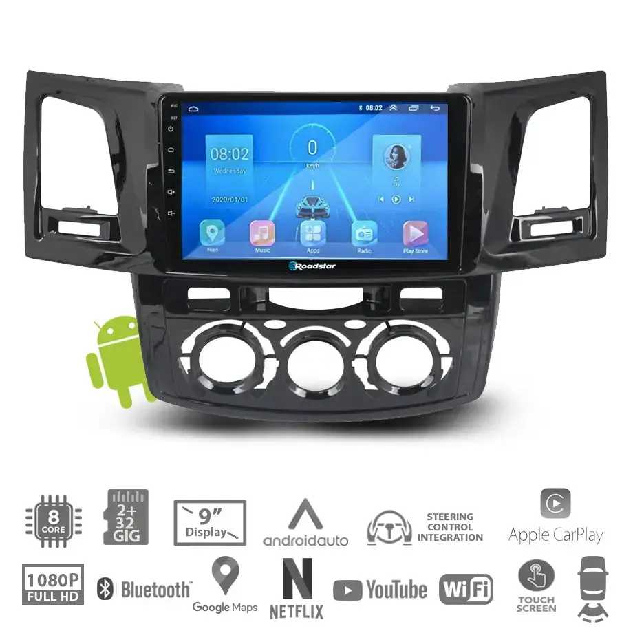 Toyota Fortuner (05-14) - 9 Inch Roadstar Android Entertainment & Gps System (M/C) 1