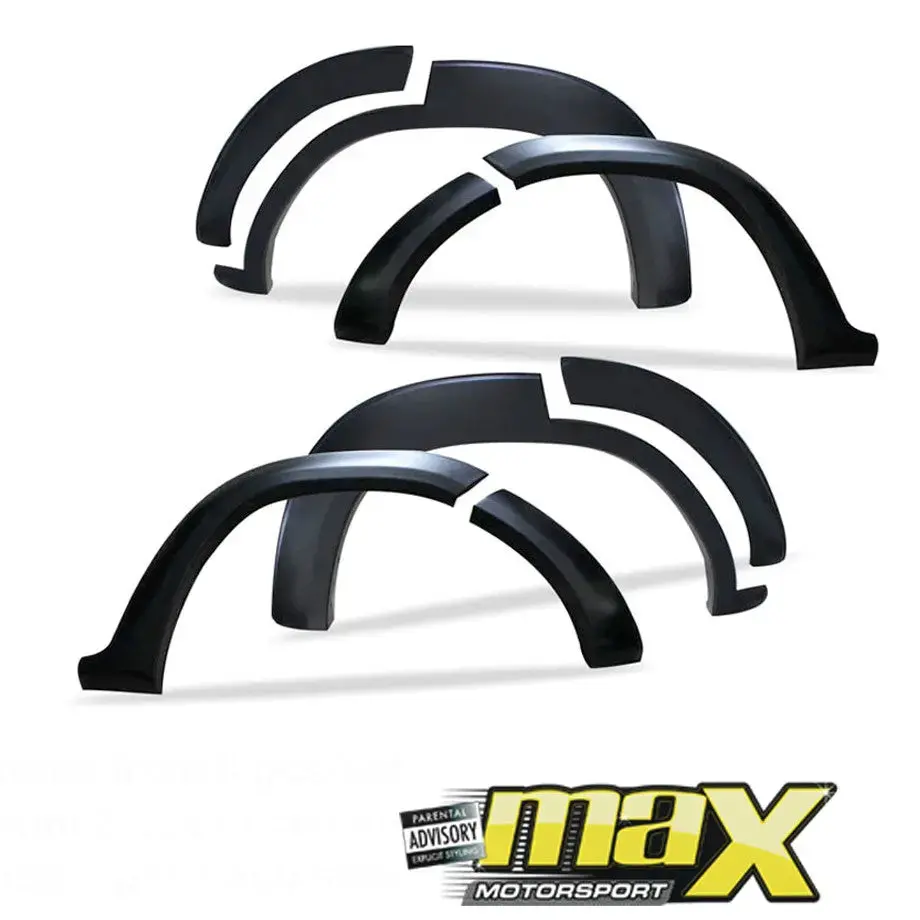 Toyota Fortuner (16-On) Matte Black Smooth Plastic Wheel Arch Kit 1