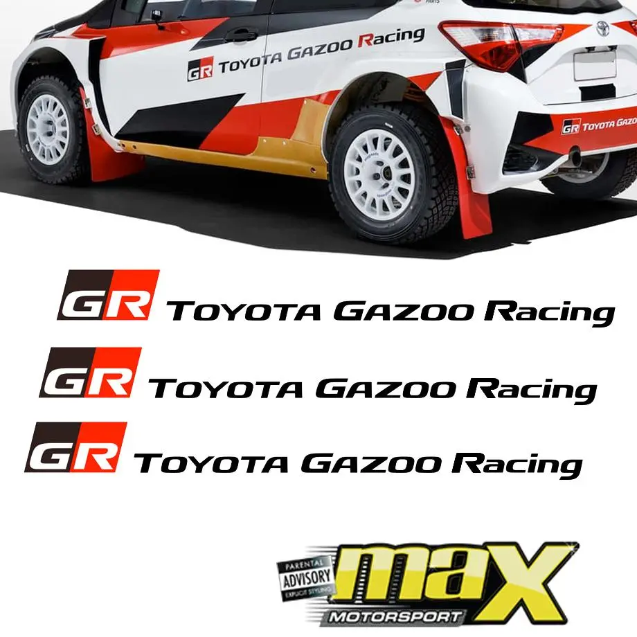 Toyota Gazoo Racing 3-Piece Sticker Kit 1