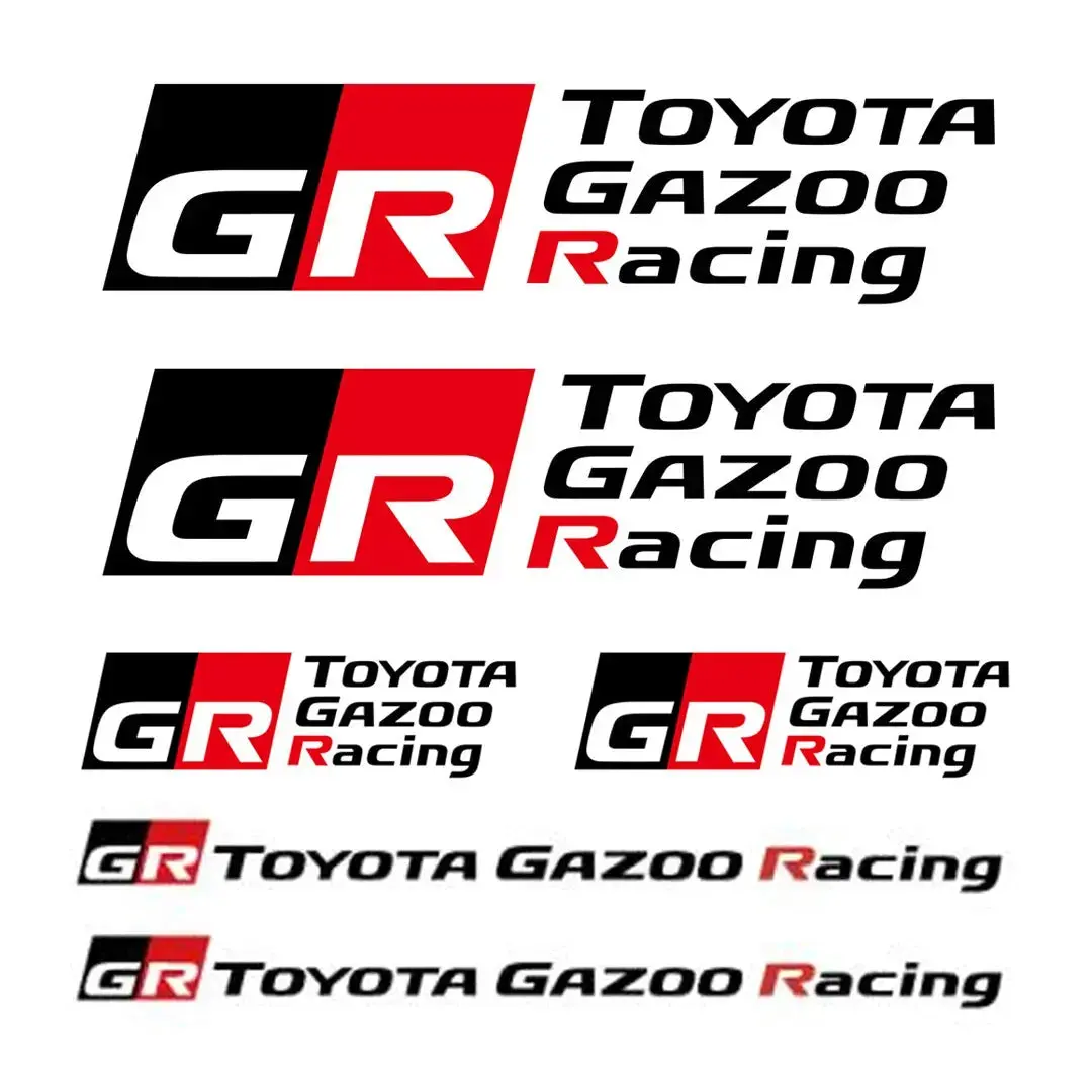 Toyota Gazoo Racing Small Vinyl Sticker Kit 1
