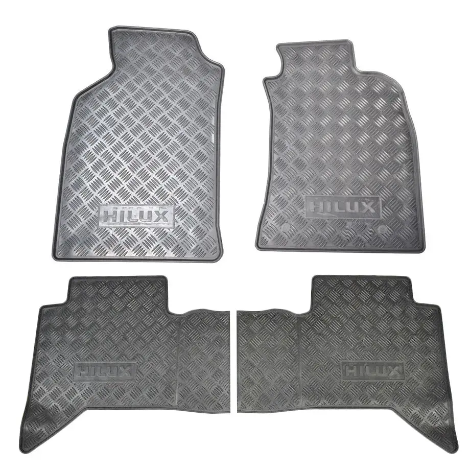 Toyota Hilux Double Cab (16-19) Custom Rubber Floor Mats 1