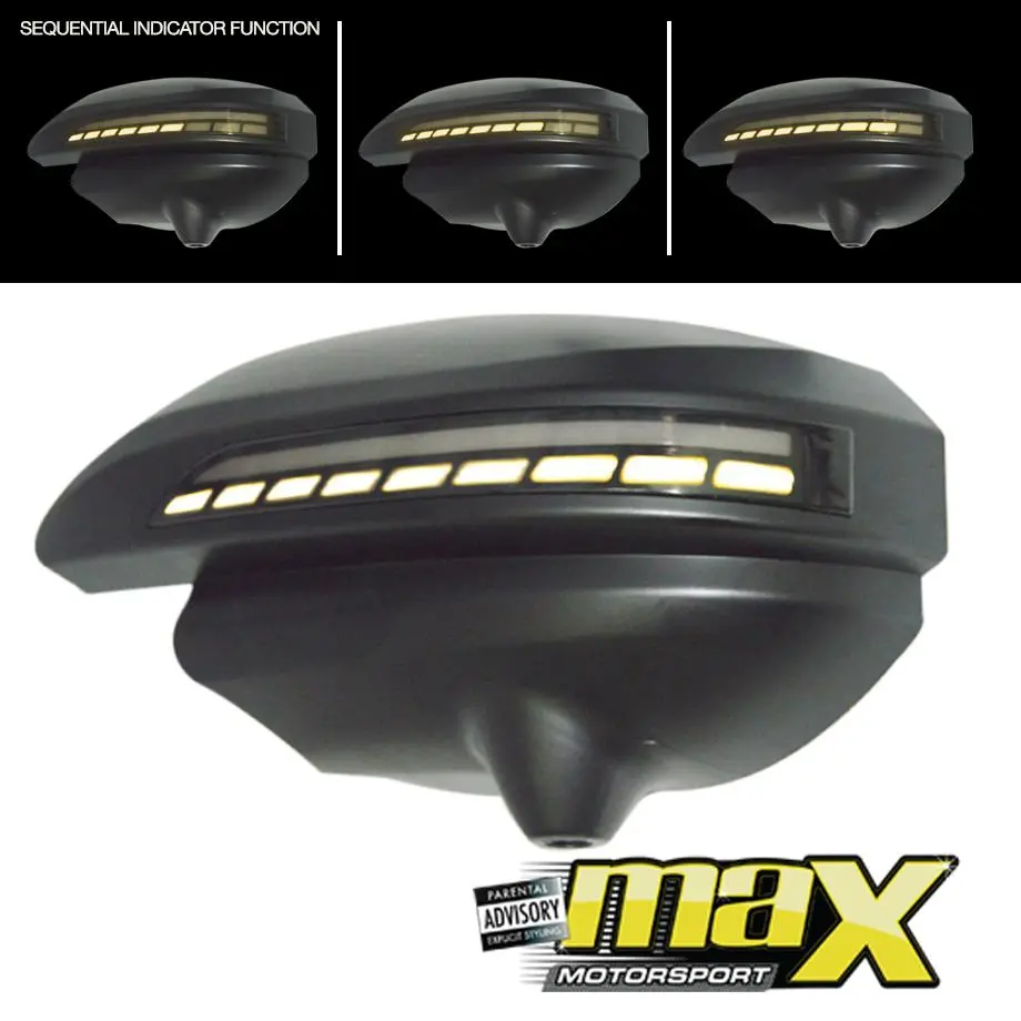 Toyota Hilux Led Sequential Drl Mirror Cover With Puddle Light 2