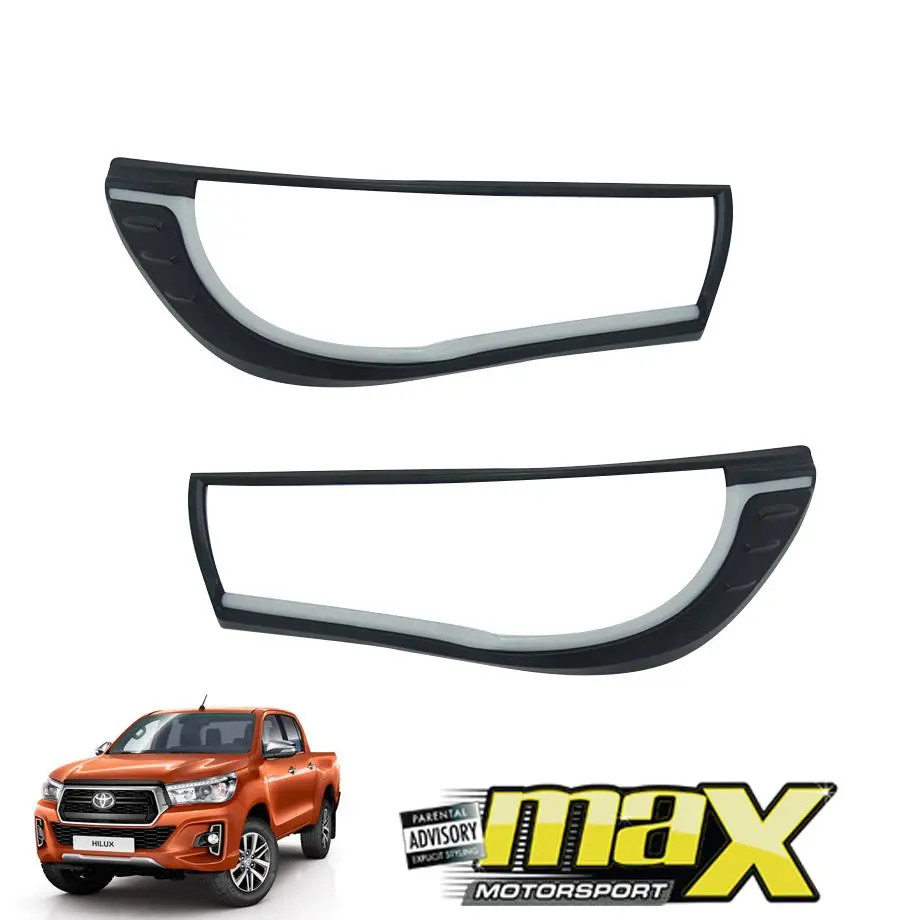 Toyota Hilux Revo Dakar Drl Led Headlight Surrounds (2018-On) 1
