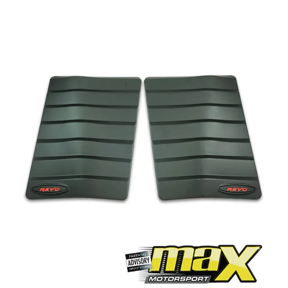 Toyota Hilux Revo Matte Black Bonnet Vents (15-On) 1