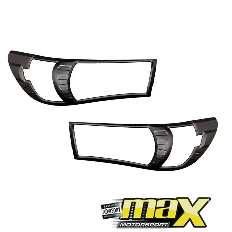 Toyota Hilux Revo Matte Black Headlight Surround (16-19) 1