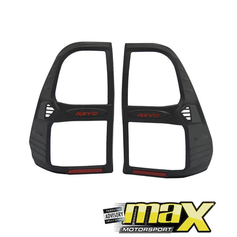 Toyota Hilux Revo Matte Black Taillight Surrounds (2015-On) 1