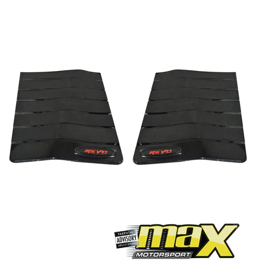 Toyota Hilux Revo (15-On) Gloss Black Bonnet Vent With Logo 1