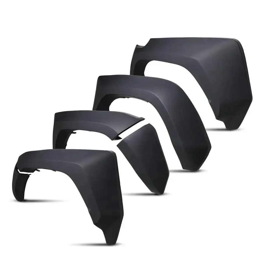 Toyota Hilux Revo (16-On) Matte Black Gr Sport Style Plastic Wheel Arch 1