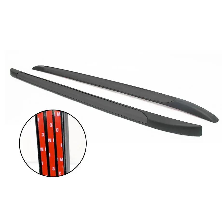 Toyota Hilux Revo (16-On) Stick-On Roof Racks - Black 1