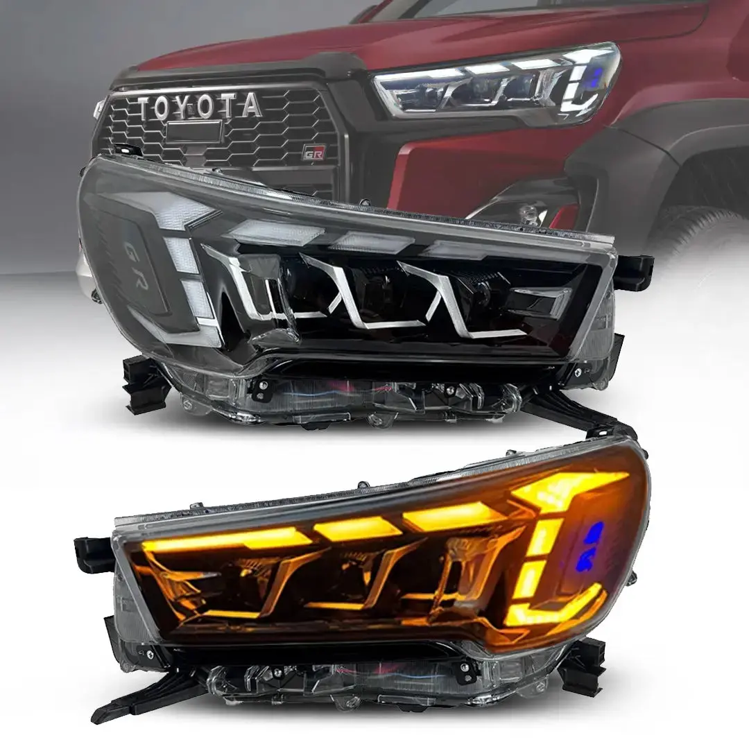 Toyota Hilux Revo (20-On) Gr Sport Style Led Projector Upgrade Headlights 1