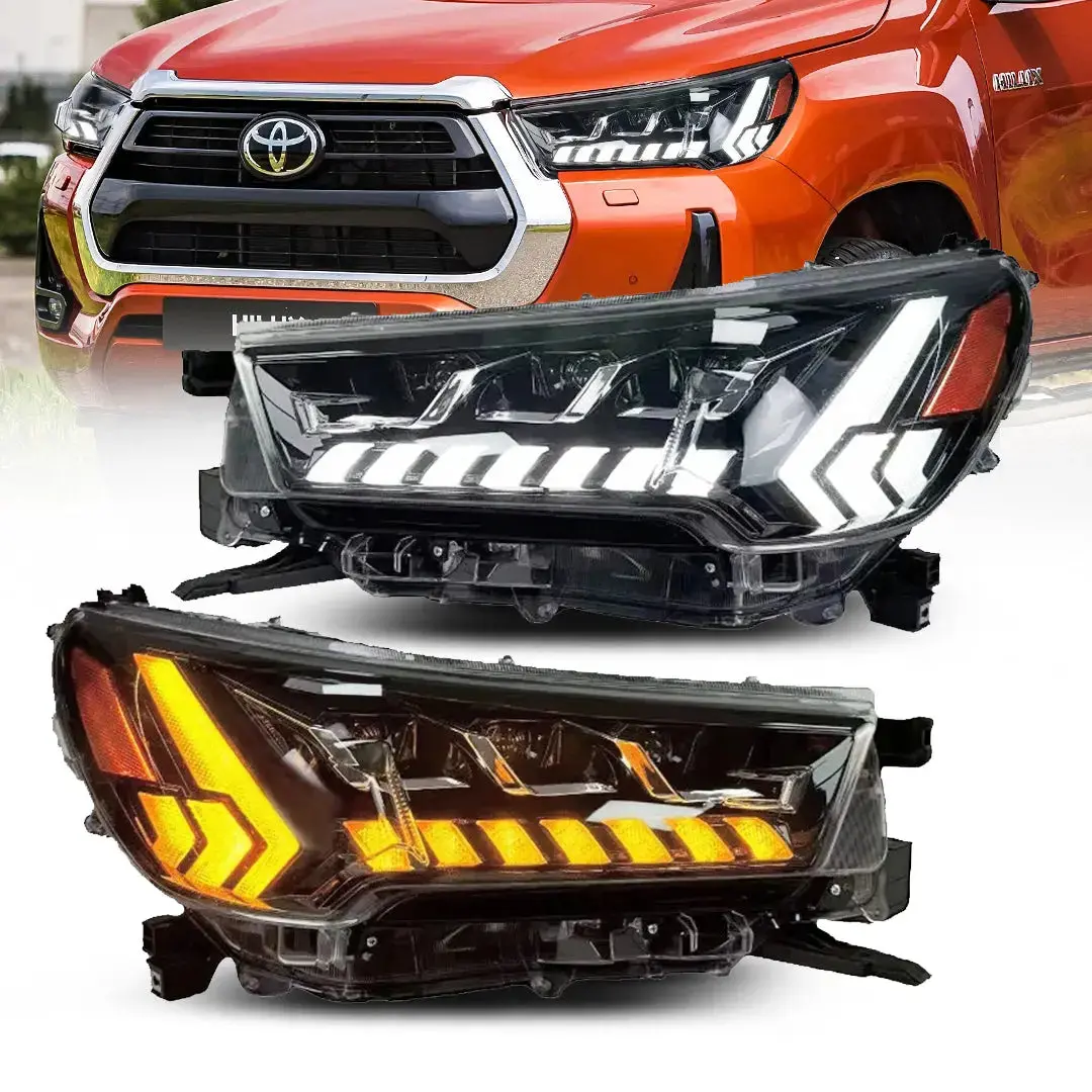 Toyota Hilux Revo (20-On) Led Projector Upgrade Headlights With Sequential Indicator 1