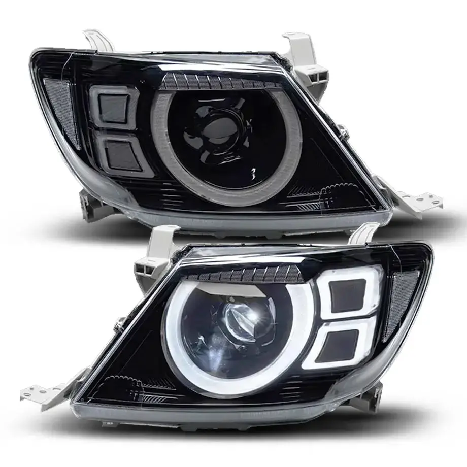 Toyota Hilux Vigo (05-08) Defender Style Led Projector Upgrade Headlights 1