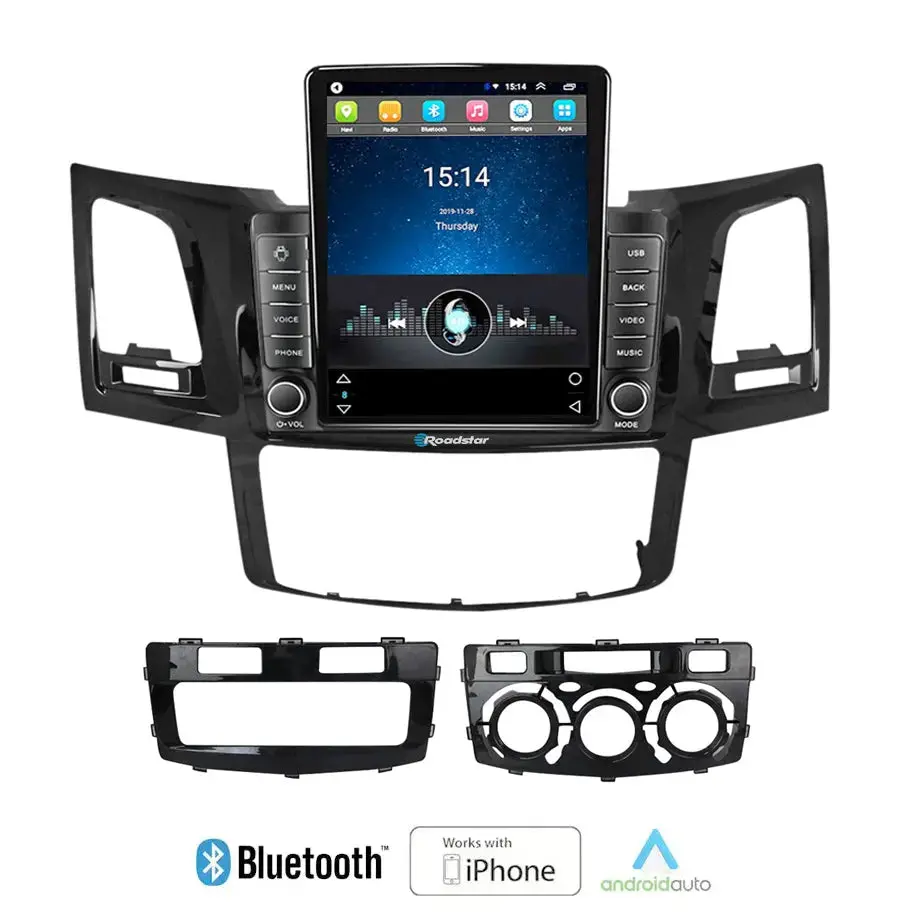 Toyota Hilux (05-14) - Roadstar 9.5 Inch Tesla Style Android Entertainment & Gps System 1