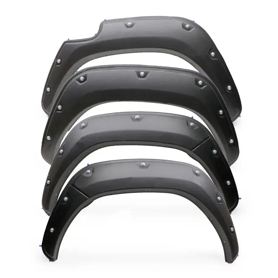Toyota Hilux (15-19) Smooth Studded Plastic Wheel Arch Kit (9-Inch) 1