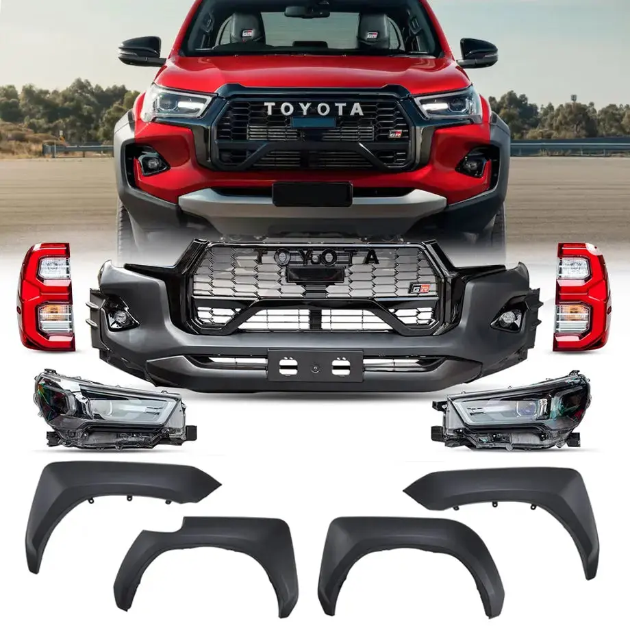 Toyota Hilux (15-20) Gr Sport Style Conversion Body Kit Including Headlights & Taillights 1