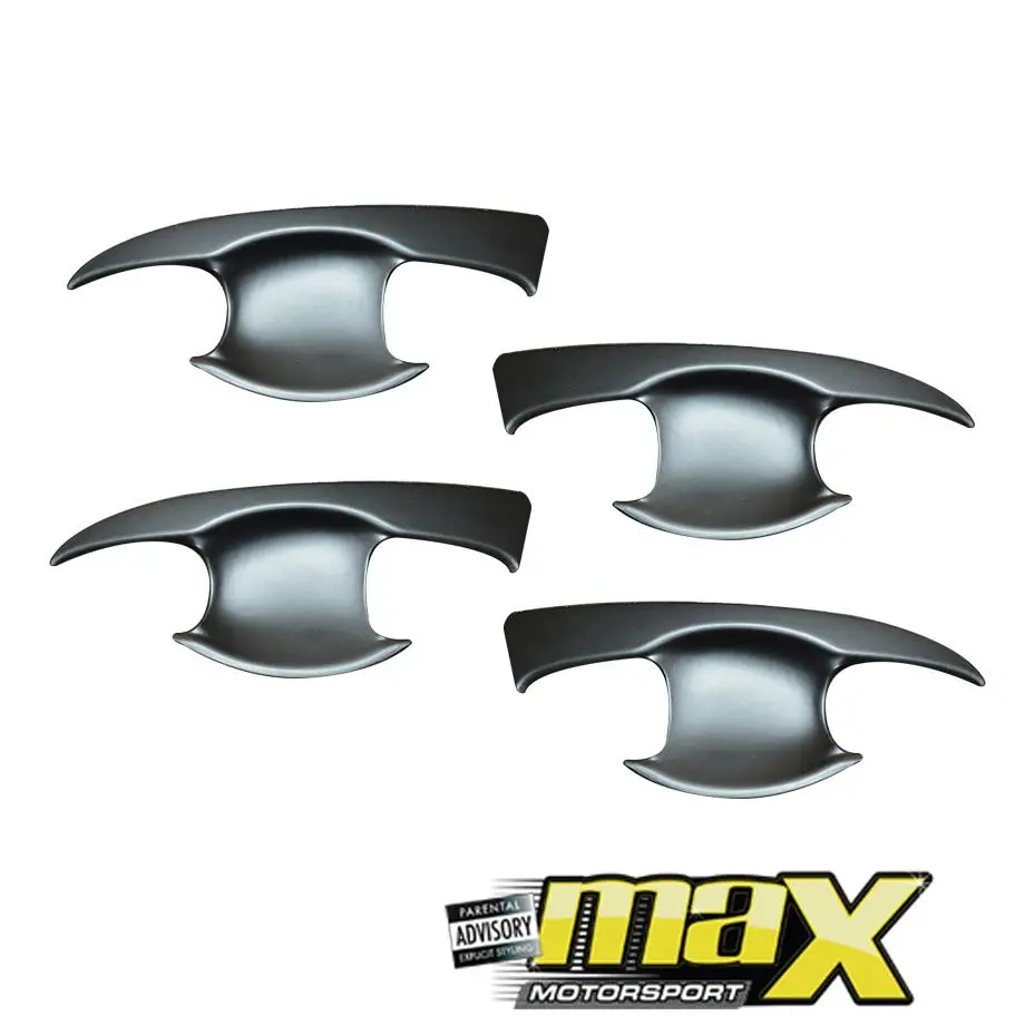 Toyota Hilux (16-On) Matte Black Door Cups 1