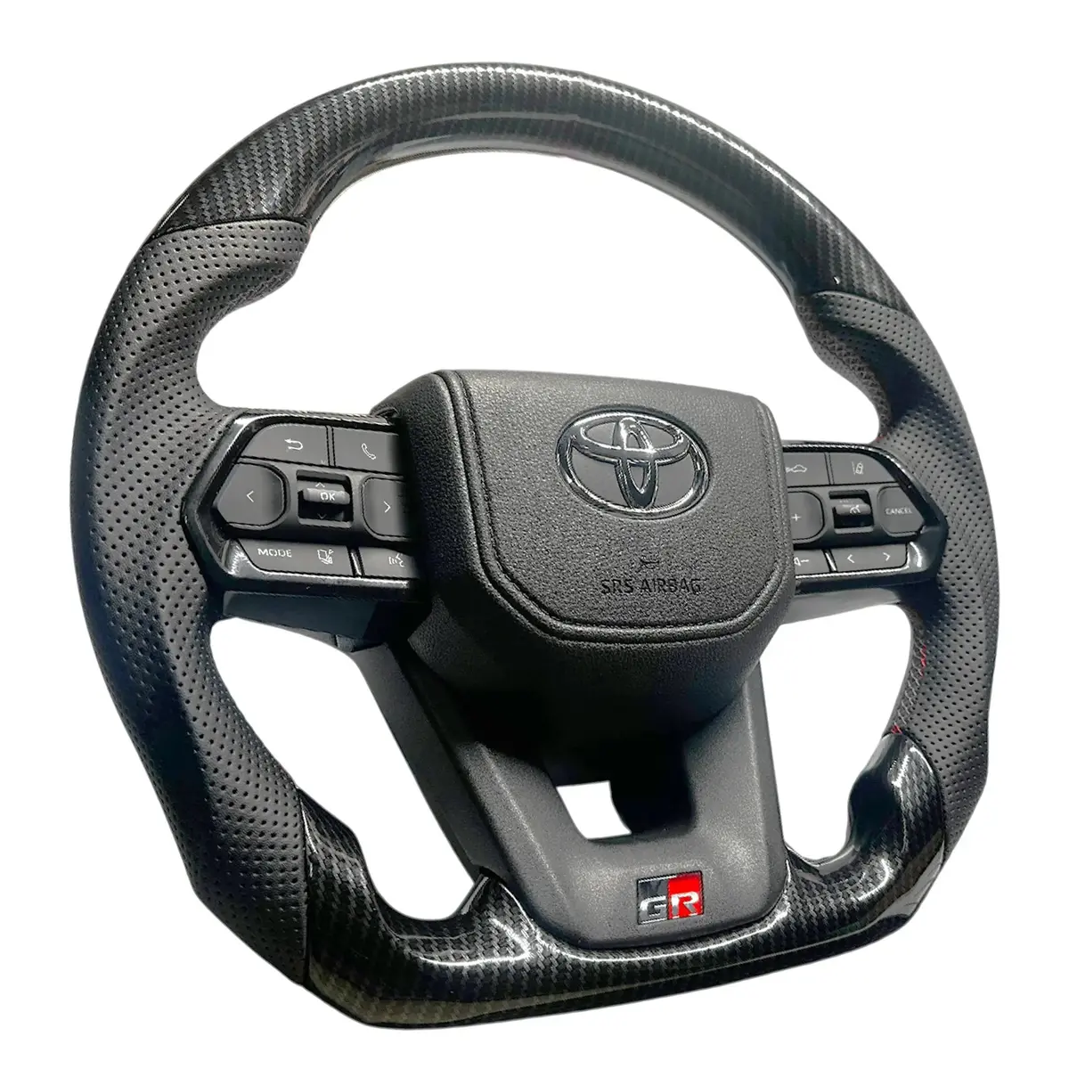 Toyota Land Cruiser Lc300 Gr Sport Style Carbon Look Upgrade Steering Wheel 1