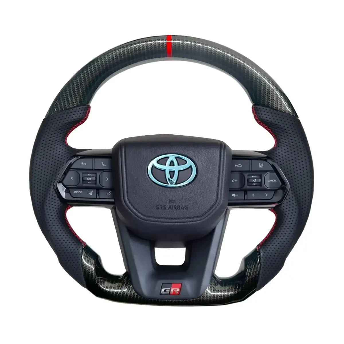Toyota Land Cruiser Lc300 Gr Sport Style Carbon Look Upgrade Steering Wheel 1