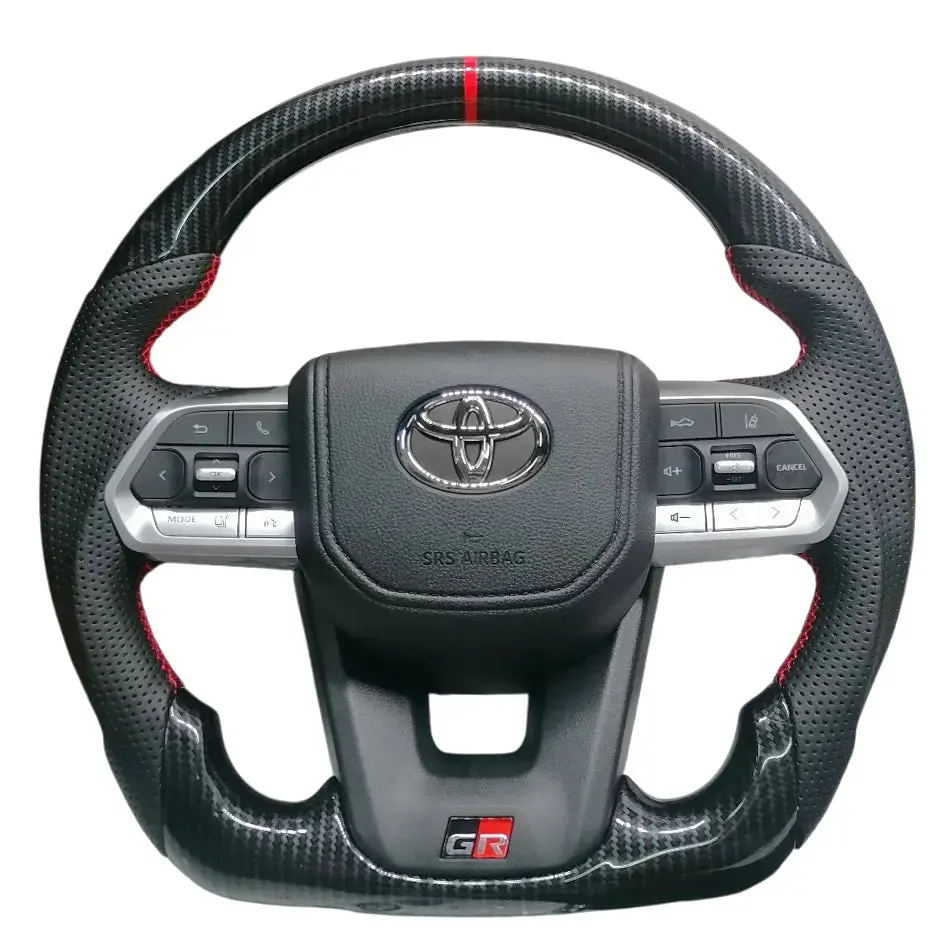 Toyota Land Cruiser Lc300 Gr Sport Style Carbon Look Upgrade Steering Wheel 1