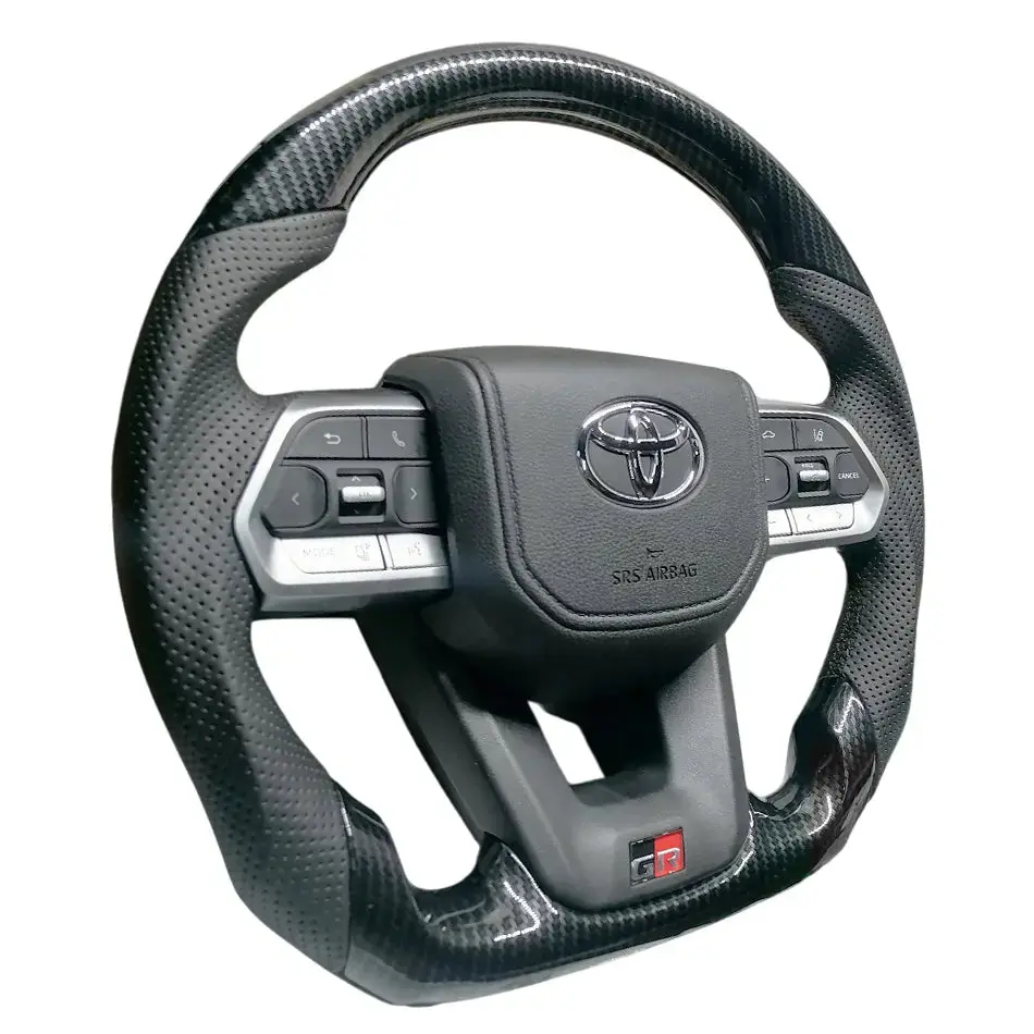 Toyota Land Cruiser Lc300 Gr Sport Style Carbon Look Upgrade Steering Wheel 1