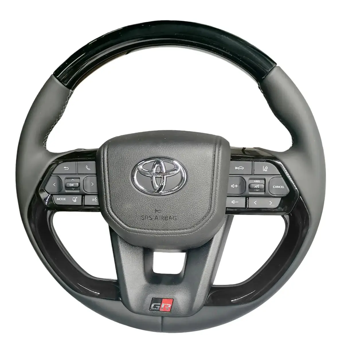 Toyota Land Cruiser Lc300 Gr Sport Style Piano Black Upgrade Steering Wheel 1