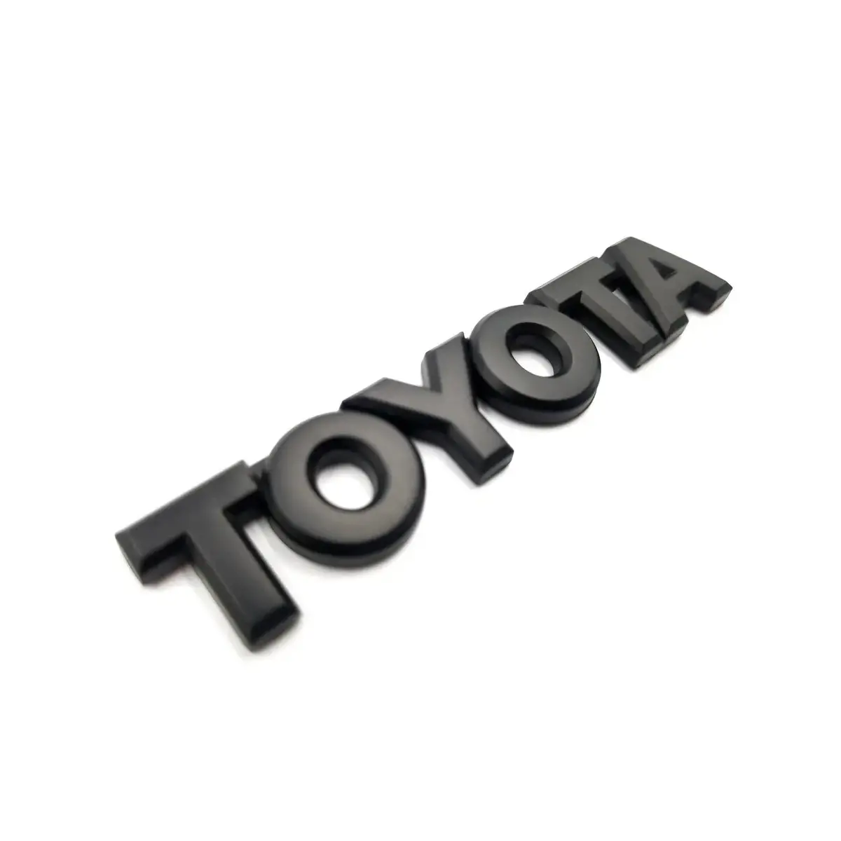 Toyota Metal Lettering Badge - Matte Black 1