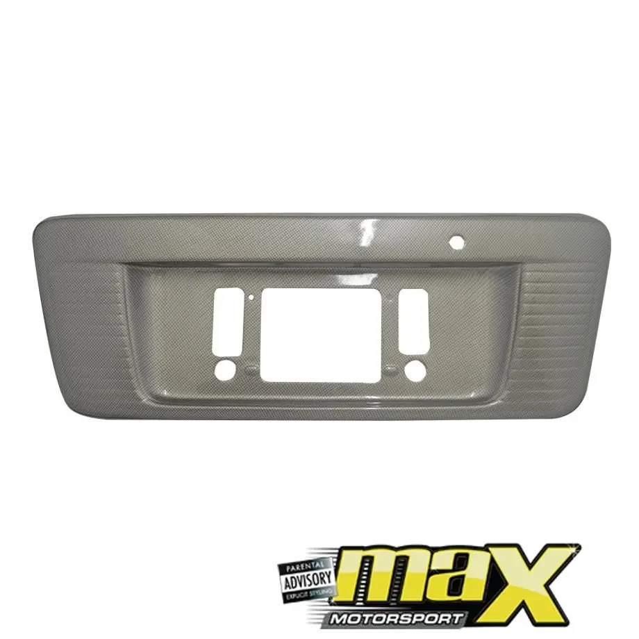Toyota Quantum Number Plate Surround (Carbon Fibre) 1