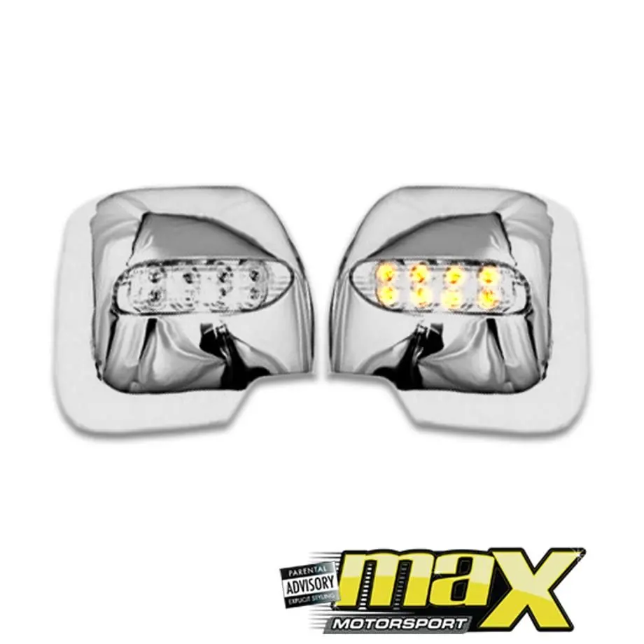 Toyota Quantum (05-On) Chrome Mirror Covers With Indicator 1