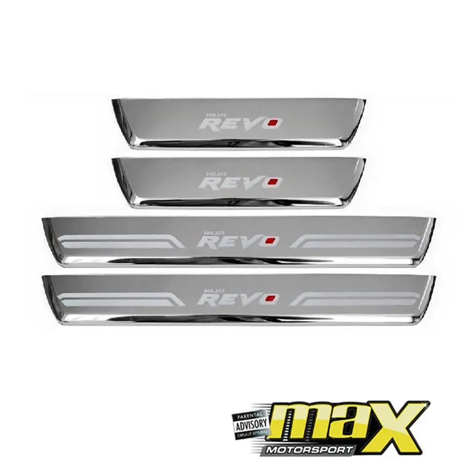 Toyota Revo Aluminium Step Sill With Revo Logo 1