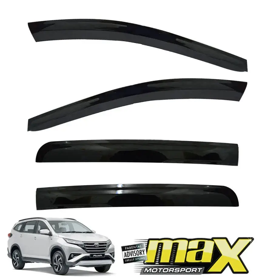 Toyota Rush (18-On) Gloss Black Windshield 4-Piece 1