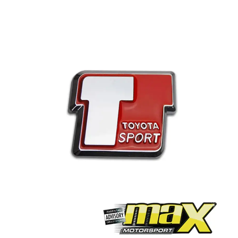 Toyota T Sport Chrome Badge - Assorted Colours 1