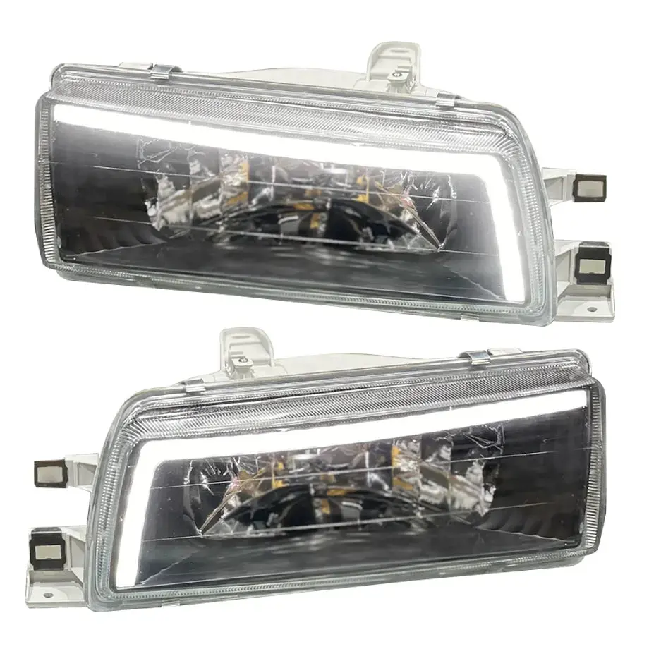 Toyota Twincam (88-93) Crystal Black Drl Led Headlights 1