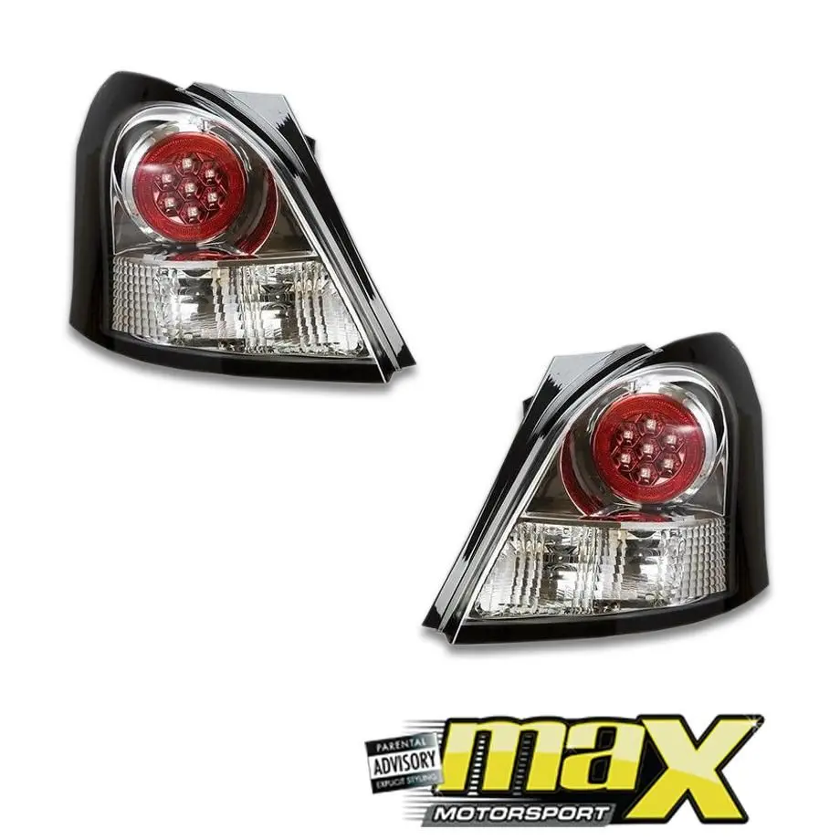 Toyota Yaris (06-On) Led Taillights (Chrome) 1