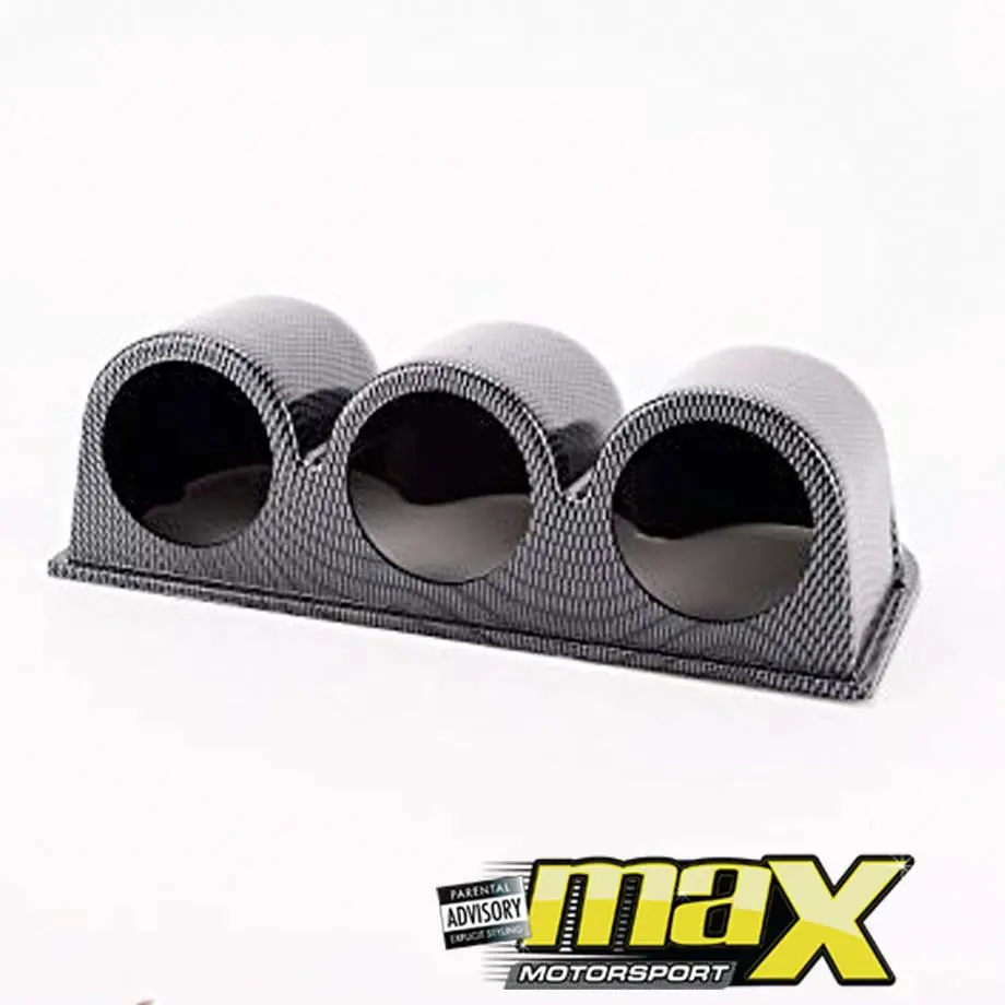 Triple Gauge Carbon Look Dash Pod 1